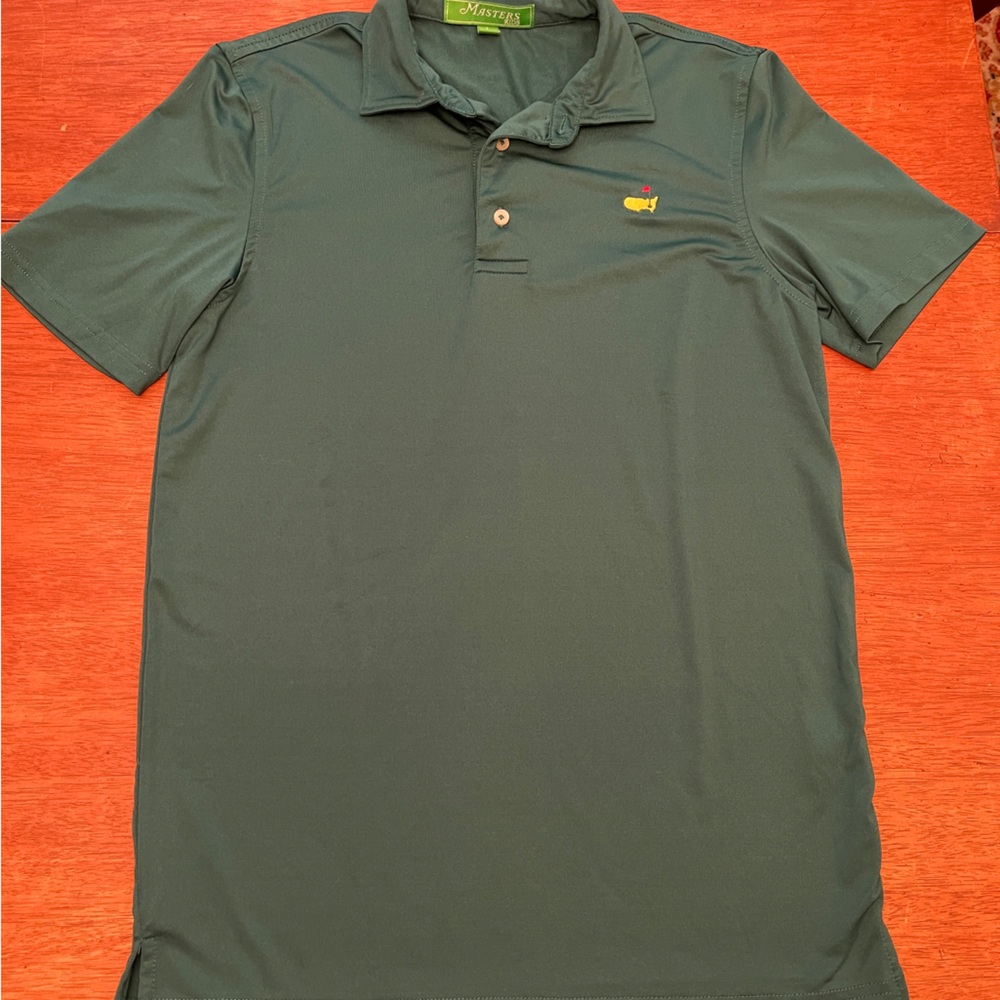 Kids forest green Masters polo